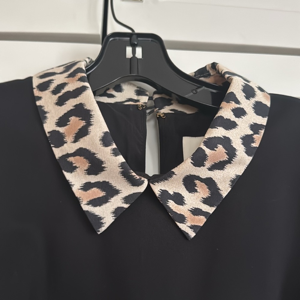 Kate Spade dress with leopard collar size 8 - Picture 2 of 5